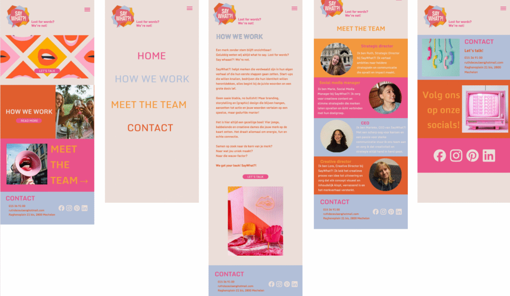 SayWhat - Website Figma